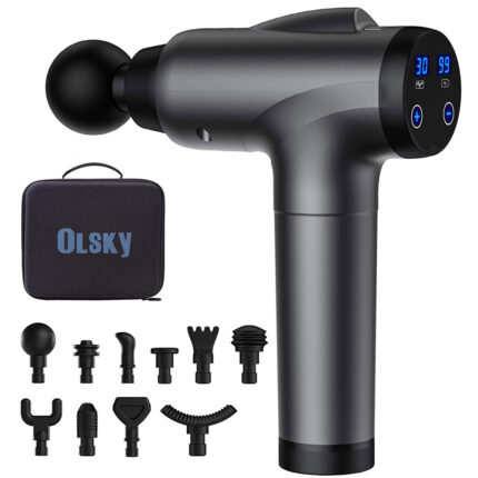OLsky Massage Gun Deep Tissue, Handheld Electric Muscle Massager